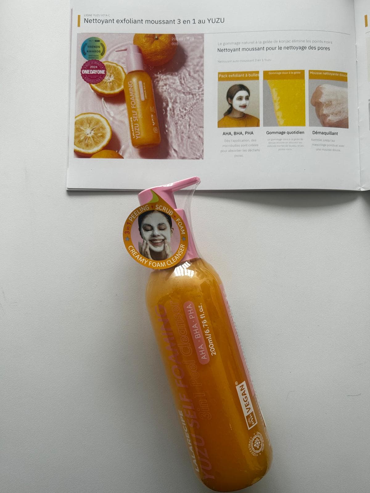 LALARECIPE Yuzu Self Foaming Cleanser